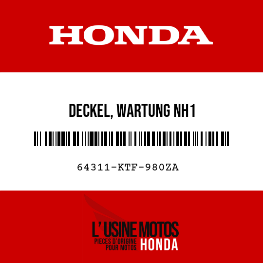 image de 64311-KTF-980ZA DECKEL, WARTUNG NH1 