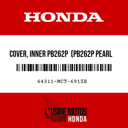 image de 64311-MCT-691ZB COVER, INNER PB262P  (PB262P PEARL GREAT BLUE)