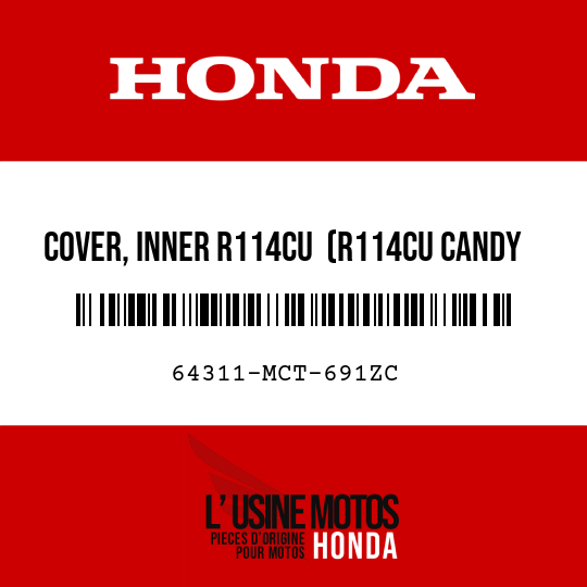 image de 64311-MCT-691ZC COVER, INNER R114CU  (R114CU CANDY WINE BERRY RED-U)