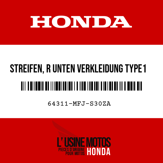 image de 64311-MFJ-S30ZA STREIFEN, R UNTEN VERKLEIDUNG TYPE1