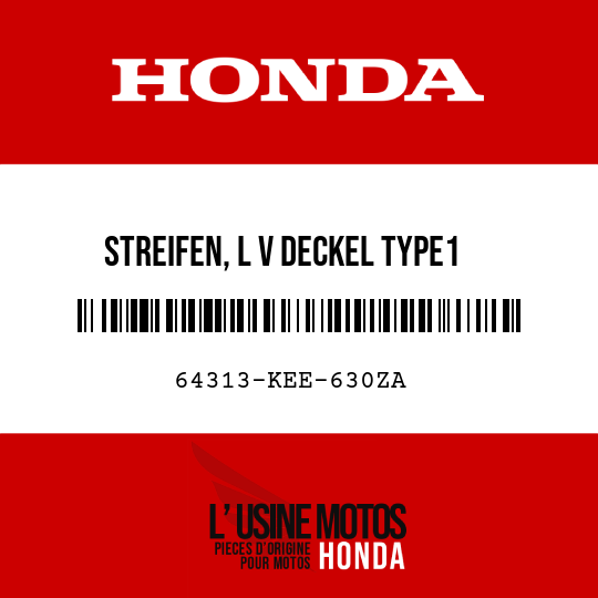 image de 64313-KEE-630ZA STREIFEN, L V DECKEL TYPE1