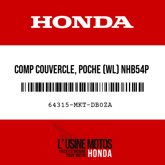 image de 64315-MKT-DB0ZA COMP COUVERCLE, POCHE (WL) NHB54P