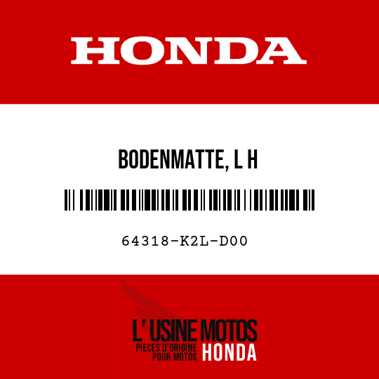 image de 64318-K2L-D00 BODENMATTE, L H