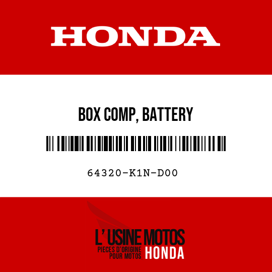 image de 64320-K1N-D00 BOX COMP, BATTERY
