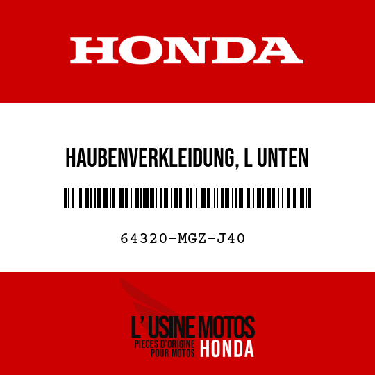 image de 64320-MGZ-J40 HAUBENVERKLEIDUNG, L UNTEN