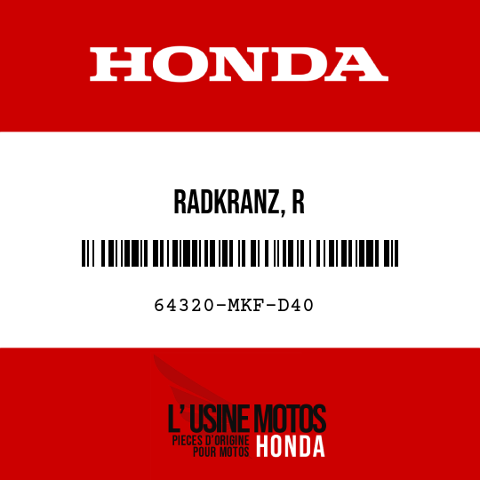 image de 64320-MKF-D40 RADKRANZ, R