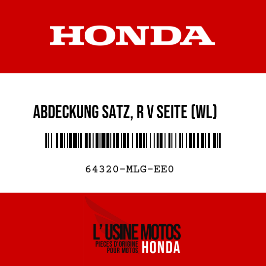 image de 64320-MLG-EE0 ABDECKUNG SATZ, R V SEITE (WL)