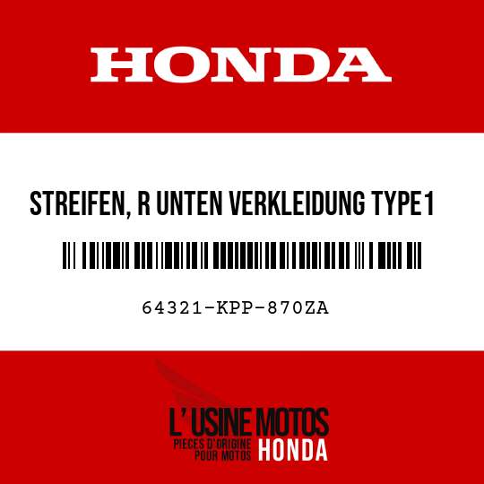 image de 64321-KPP-870ZA STREIFEN, R UNTEN VERKLEIDUNG TYPE1