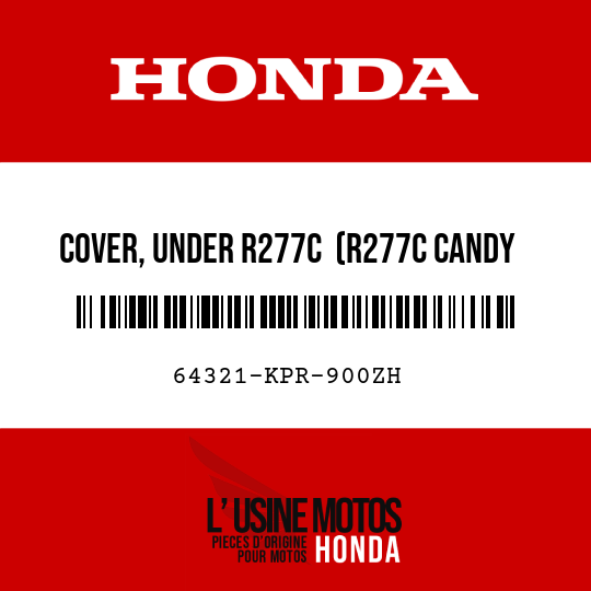 image de 64321-KPR-900ZH COVER, UNDER R277C  (R277C CANDY CALCUTTA RED)