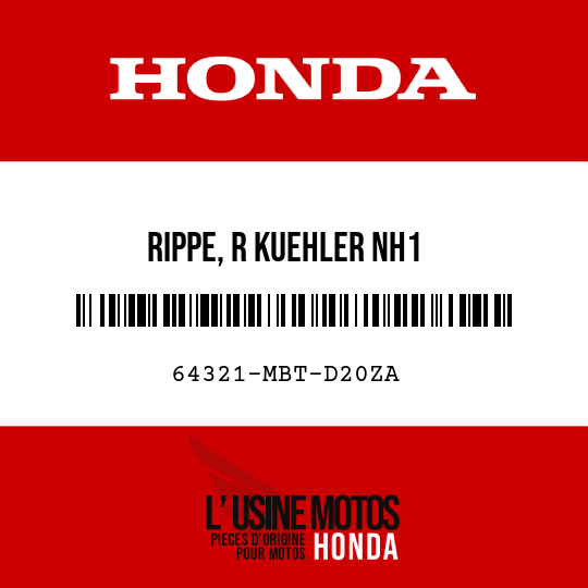 image de 64321-MBT-D20ZA RIPPE, R KUEHLER NH1 