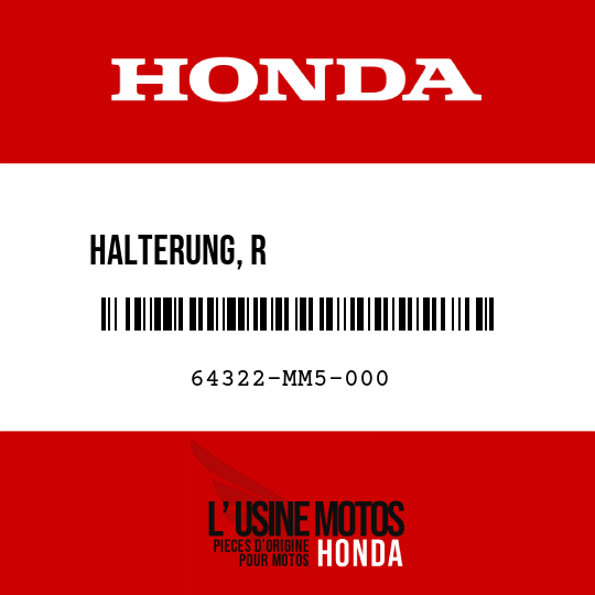 image de 64322-MM5-000 HALTERUNG, R                 MITTENVERKLEIDUNG