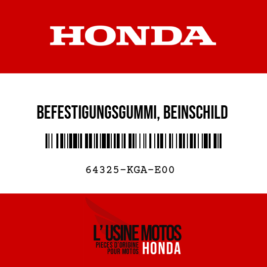 image de 64325-KGA-E00 BEFESTIGUNGSGUMMI, BEINSCHILD