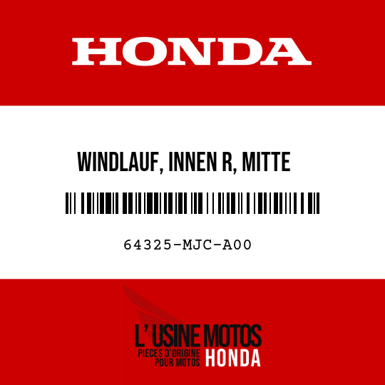 image de 64325-MJC-A00 WINDLAUF, INNEN R, MITTE