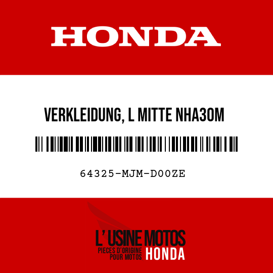 image de 64325-MJM-D00ZE VERKLEIDUNG, L MITTE NHA30M