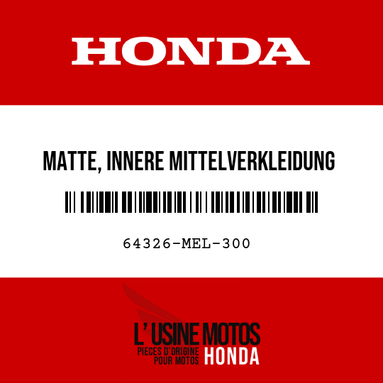 image de 64326-MEL-300 MATTE, INNERE MITTELVERKLEIDUNG