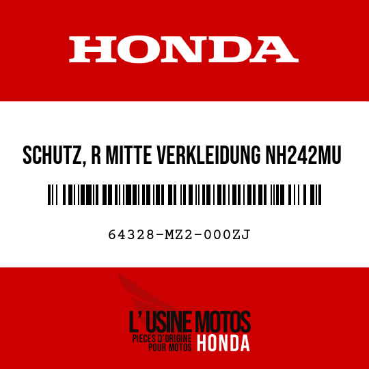 image de 64328-MZ2-000ZJ SCHUTZ, R MITTE VERKLEIDUNG NH242MU 