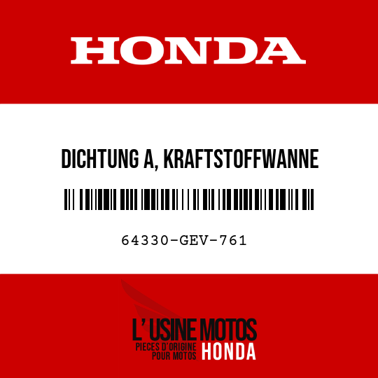 image de 64330-GEV-761 DICHTUNG A, KRAFTSTOFFWANNE