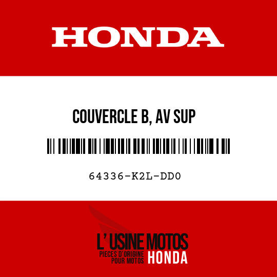 image de 64336-K2L-DD0 COUVERCLE B, AV SUP