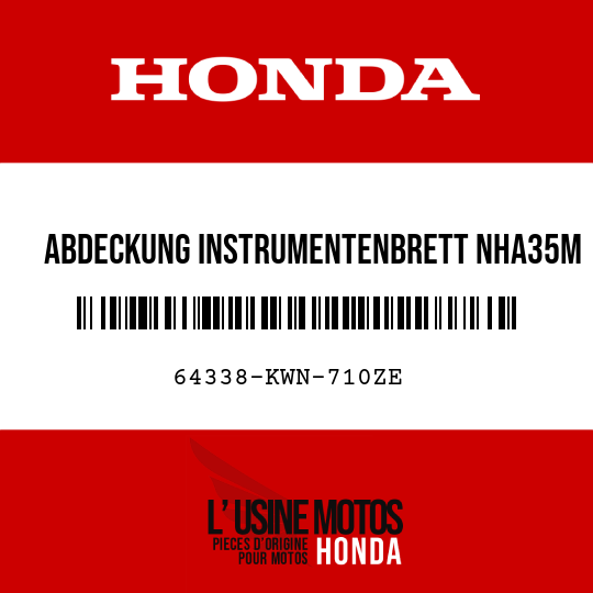 image de 64338-KWN-710ZE ABDECKUNG INSTRUMENTENBRETT NHA35M