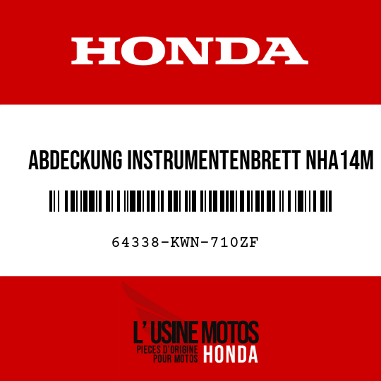 image de 64338-KWN-710ZF ABDECKUNG INSTRUMENTENBRETT NHA14M