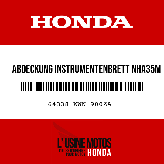 image de 64338-KWN-900ZA ABDECKUNG INSTRUMENTENBRETT NHA35M