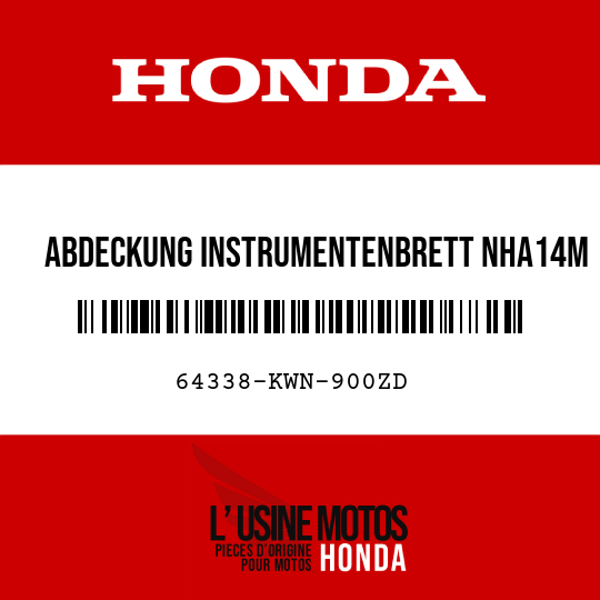 image de 64338-KWN-900ZD ABDECKUNG INSTRUMENTENBRETT NHA14M