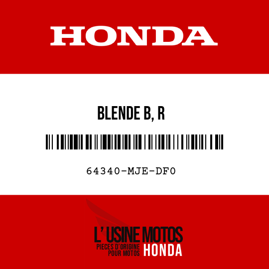 image de 64340-MJE-DF0 BLENDE B, R