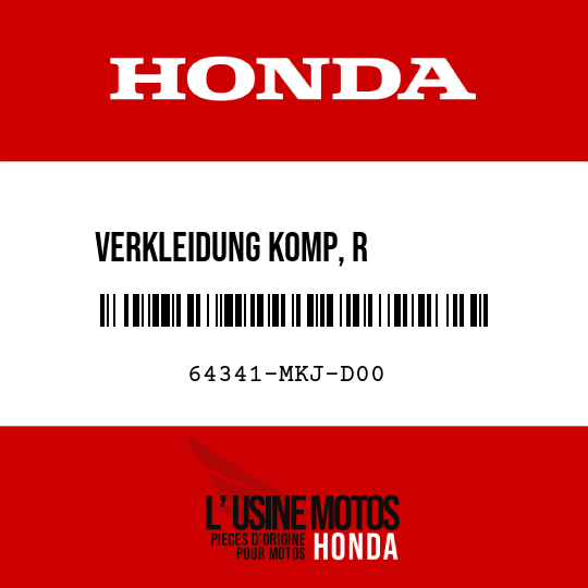 image de 64341-MKJ-D00 VERKLEIDUNG KOMP, R         VERKLEIDUNG