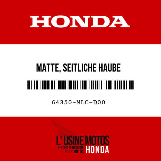 image de 64350-MLC-D00 MATTE, SEITLICHE HAUBE