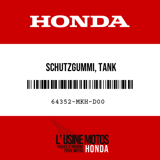 image de 64352-MKH-D00 SCHUTZGUMMI, TANK