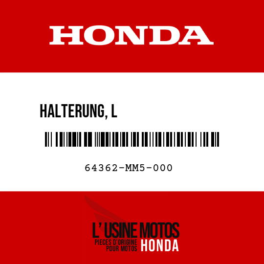 image de 64362-MM5-000 HALTERUNG, L                 MITTENVERKLEIDUNG