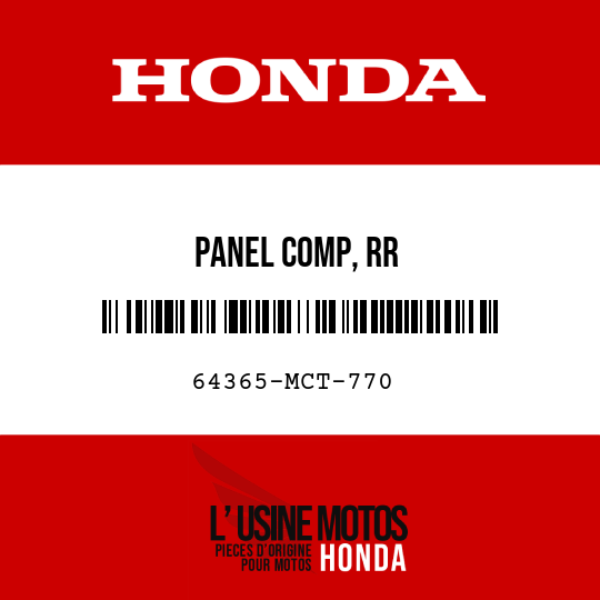 image de 64365-MCT-770 PANEL COMP, RR
