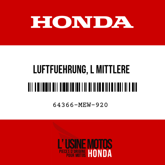 image de 64366-MEW-920 LUFTFUEHRUNG, L MITTLERE VERKLEIDUNG