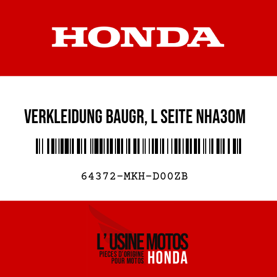 image de 64372-MKH-D00ZB VERKLEIDUNG BAUGR, L SEITE NHA30M (NHA30M DIGITAL, SILBER-METALLIC)