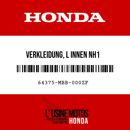 image de 64375-MBB-000ZF VERKLEIDUNG, L INNEN NH1 
