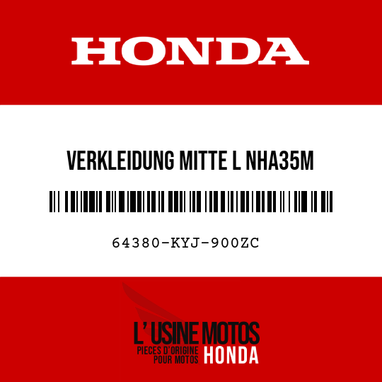 image de 64380-KYJ-900ZC VERKLEIDUNG MITTE L NHA35M