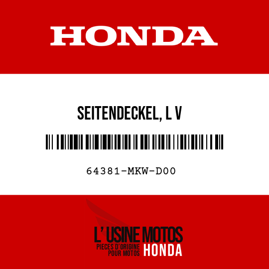 image de 64381-MKW-D00 SEITENDECKEL, L V