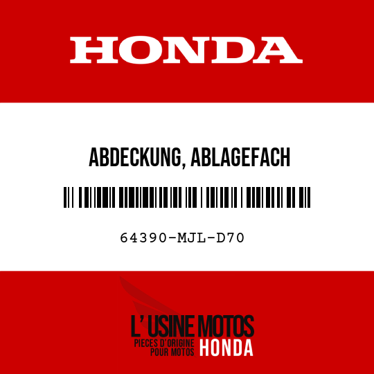image de 64390-MJL-D70 ABDECKUNG, ABLAGEFACH