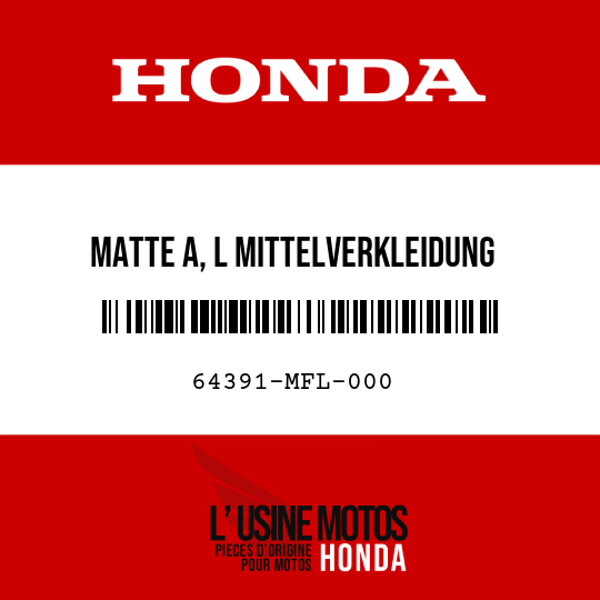 image de 64391-MFL-000 MATTE A, L MITTELVERKLEIDUNG