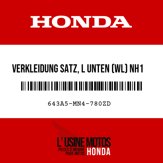 image de 643A5-MN4-780ZD VERKLEIDUNG SATZ, L UNTEN (WL) NH1 