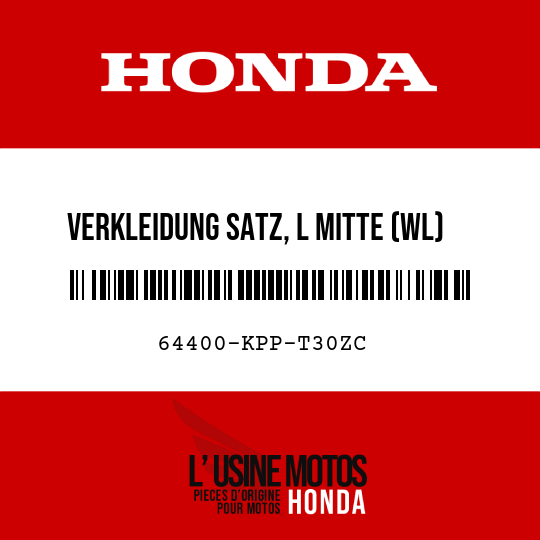 image de 64400-KPP-T30ZC VERKLEIDUNG SATZ, L MITTE (WL) TYPE1