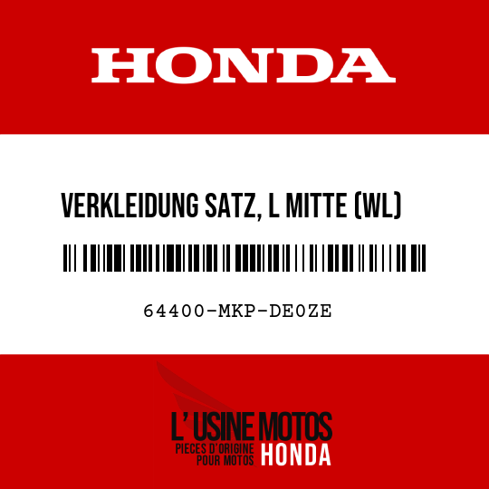 image de 64400-MKP-DE0ZE VERKLEIDUNG SATZ, L MITTE (WL) TYPE2 1