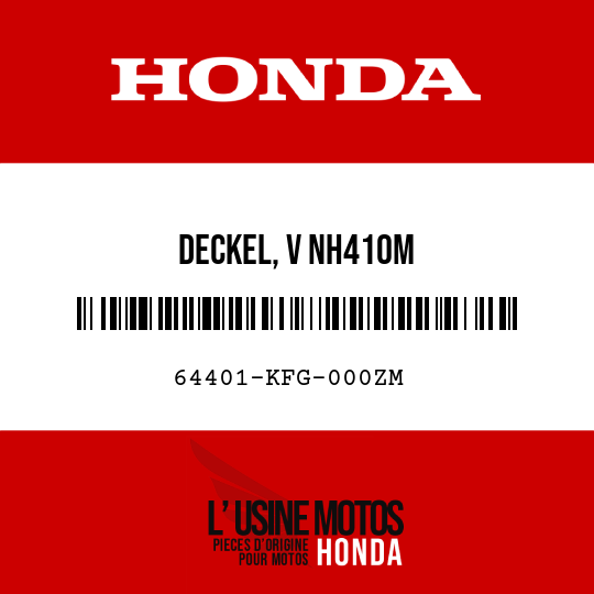 image de 64401-KFG-000ZM DECKEL, V NH410M 