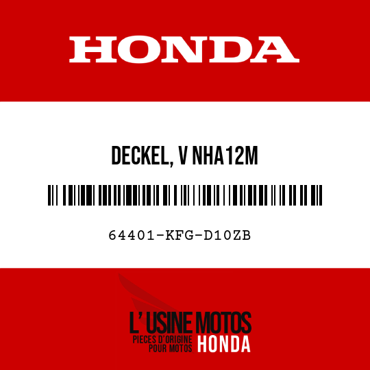 image de 64401-KFG-D10ZB DECKEL, V NHA12M 