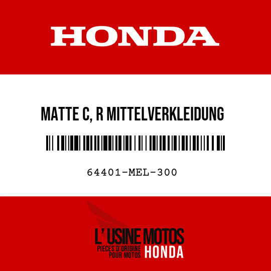 image de 64401-MEL-300 MATTE C, R MITTELVERKLEIDUNG