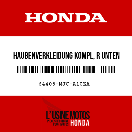 image de 64405-MJC-A10ZA HAUBENVERKLEIDUNG KOMPL, R UNTEN (WL) TYPE1