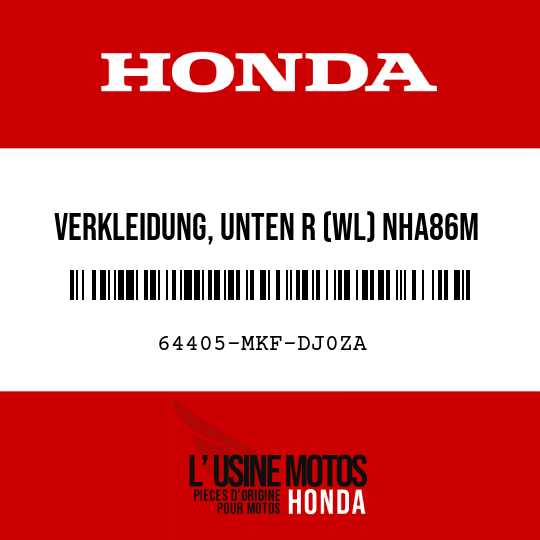 image de 64405-MKF-DJ0ZA VERKLEIDUNG, UNTEN R (WL) NHA86M