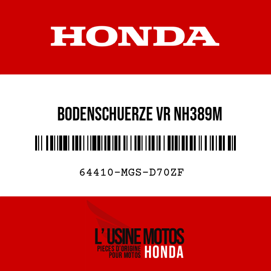 image de 64410-MGS-D70ZF BODENSCHUERZE VR NH389M