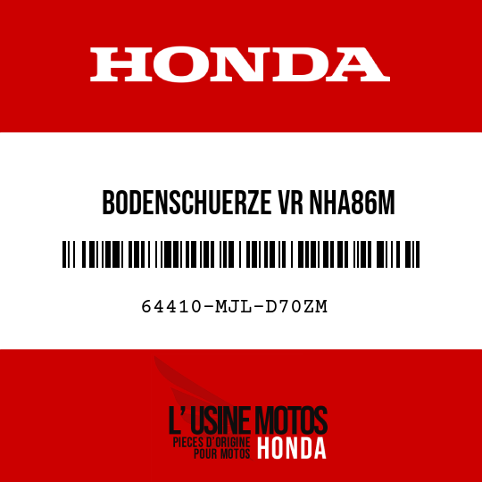 image de 64410-MJL-D70ZM BODENSCHUERZE VR NHA86M