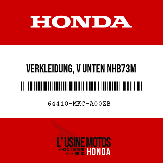 image de 64410-MKC-A00ZB VERKLEIDUNG, V UNTEN NHB73M